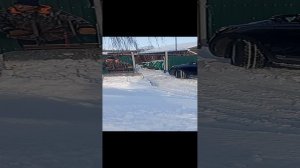 Чистим снег. Снегоуборочная машина из мотособаки
