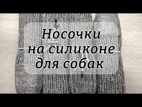 Носочки для собак и кошек спицами на силиконе