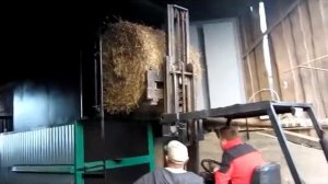 Теплогенератор 1МВт на соломе для зерносушилки