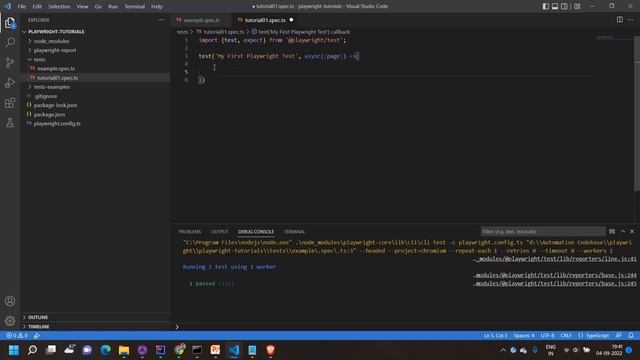Playwright Tutorials for Beginner | Write your first test | NodeJS | смотреть онлайн