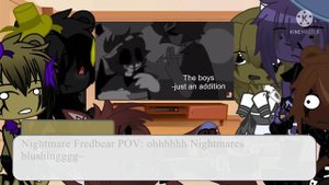 Fnaf 4 Reacts to Chris Afton (Chris x Nightmare) *this is my first one so pls don’t judge :’)