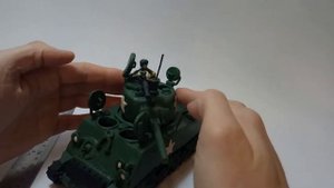 танк "Шерман" из пластилина