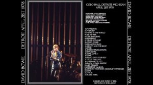 21. Moon Of Alabama David Bowie live in Detroit 21/4 1978