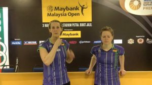 Isabel HERTTRICH & Birgit MICHELS Postgame Interview | Maybank Malaysia Open 2015