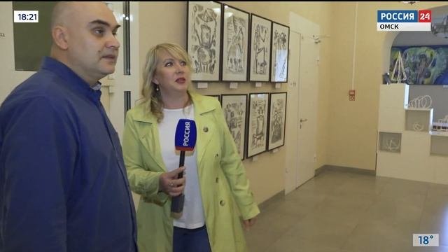 Омский художник Игорь Николаев создал серию портретов карикатур про Петра-I