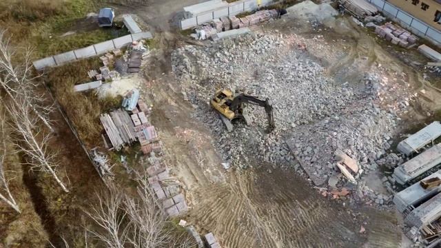Removal of tape foundation // Демонтаж ленточного фундамента п Березняки г Тюмень