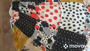 Лоскутная юбка из 70 кусочков крепдешина