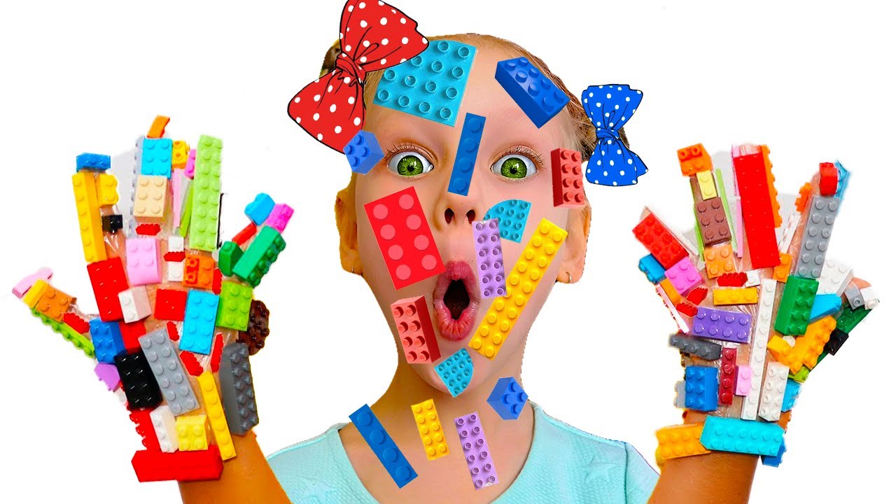 Настя и папа играют в конструктор Лего Lego смотреть онлайн
