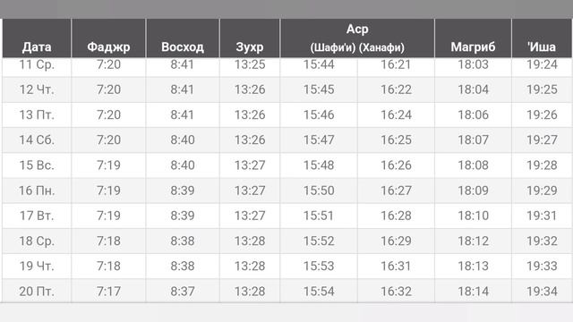 Время намаза в ТАРАЗ на сегодня ЯНВАРЬ 2023 // ЯНВАРЬ ойи намоз вактлари ТАРАЗ 2023 смотреть онлайн