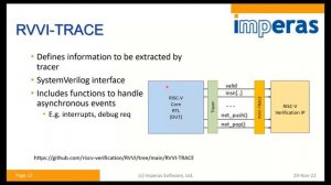 RISC V processor verification with new open standard RVVI based methodology