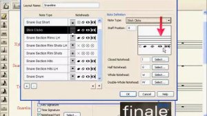 Finale Tutorial Percussion layout, The Finale Projects