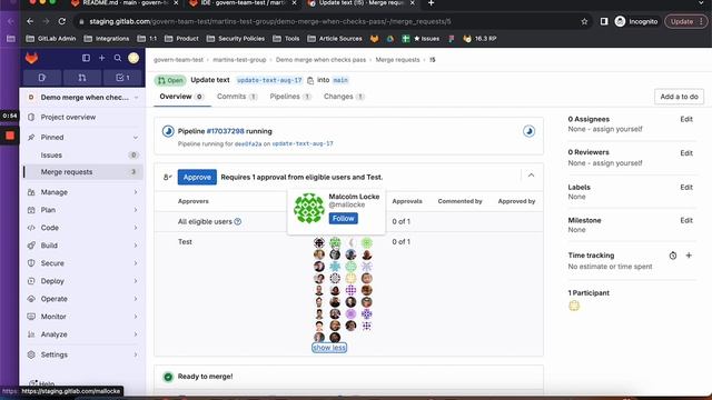 Walkthrough of Auto-merge with Security Policies смотреть онлайн