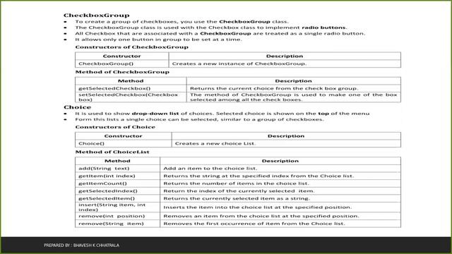 Checkbox Group , Addvance java , java , awt controls , swing controls смотреть онлайн