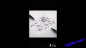 Легкие рисунки из TikTok для срисовки.