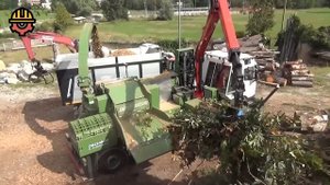 Dangerous Fastest Wood Chipper Machines Working, Incredible Powerful Tree Shredder Machine Working