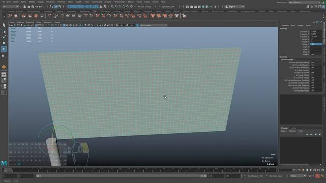 15 - Cloth simulation in Maya / Симуляция ткани в Maya