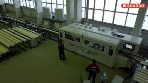 Четырёхсторонний станок QUADRO 723 HIGH SPEED  в составе линии строгания | Скорость подачи 60 м/мин