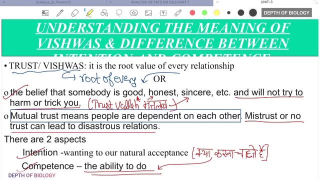 human value and ethics unit 3 || understanding harmony in the family and society || harmony in huma