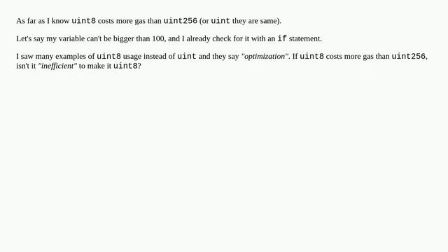 Why and When To Use uint8 instead of uint? смотреть онлайн