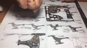 Сборка 3D металлической модели Klingon Vorcha . Интервальная съемка
