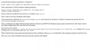 DevOps & SysAdmins: How can I use an SSL certificate generated with Java keytool with Nginx?