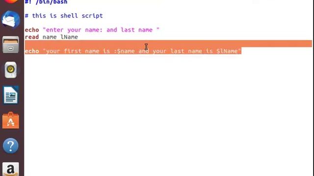 how to use Variables in shell scripting and getting(read) input from user at run time (p2) смотреть онлайн