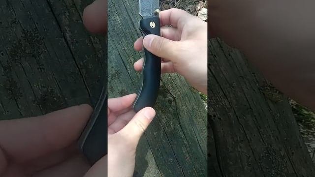 Складной нож "Ястреб" из дамасской стали