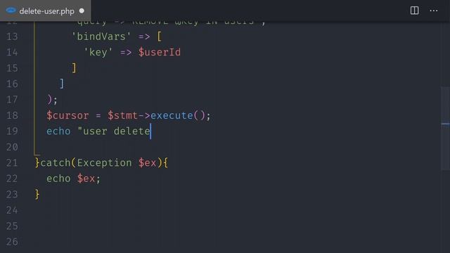 ArangoDB delete document with PHP
