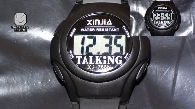 Говорящие наручные часы XINJIA XJ-768N из Китая (настройка и разборка)