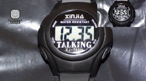 Говорящие наручные часы XINJIA XJ-768N из Китая (настройка и разборка)