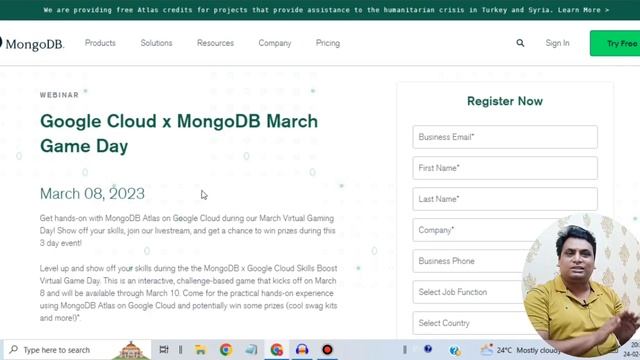 MongoDB Google 3 Days Free Training And Free Swags | Free T-shirts Goodies For Everyone