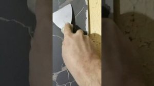 Черный мрамор с белыми прожилками. Один из способов нанесения.