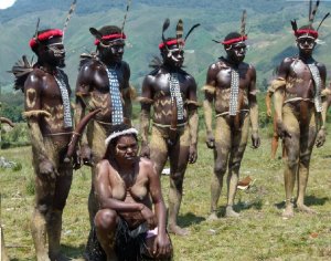 Путешествие к коренным племенам долины Балием. Новая Гвинея. Индонезия.