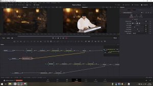 Кеинг в Davinci Resolve 17 (как удалить зелёный фон)