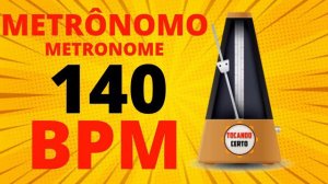 Metrônomo Online | Metrônomo 140 BPM 4/4  | Metronome 140 BPM 4/4