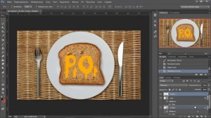 ЭФФЕКТ МЁДА НА ХЛЕБЕ ( Photoshop )