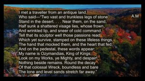 Ozymandias by Percy Bysshe Shelley ,SONNET by P.B. SHELLEY poem with explanation,theme