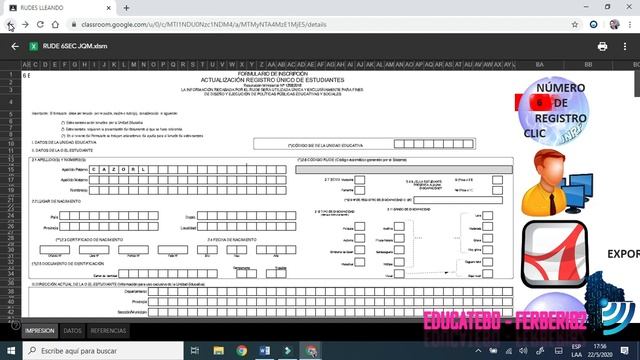 COMPARTIR Y EDITAR UN ARCHIVO DE EXCEL EN CLASSROOM Y GOOGLE DRIVE смотреть онлайн