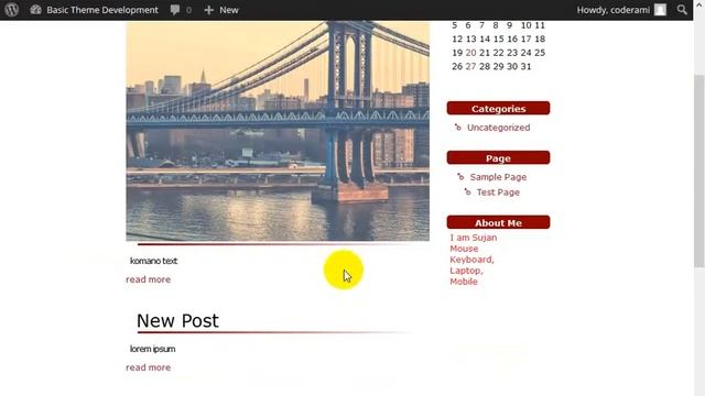WordPress Theme Development - ( Basic Part 5 ) смотреть онлайн