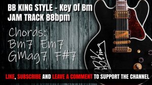 B.B. KING THE THRILL IS GONE BACKING TRACK B MINOR