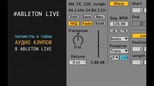 Что такое аудио клип в Ableton Live