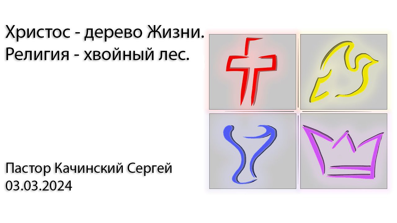 Христос - дерево Жизни. Религия - хвойный лес | Качинский Сергей | 03.03.2024
