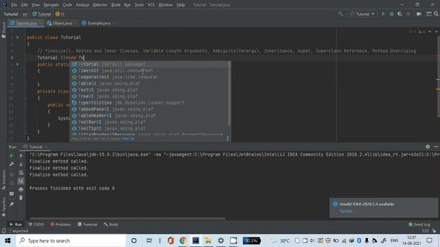 Java Programming Tutorial 26- Finalize() Method, Nested and Inner Classes, VarArgs(IDE) (in English смотреть онлайн