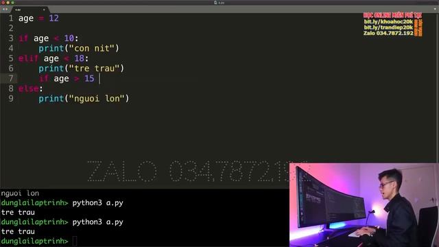 If else   Conditi / Khóa python cơ bản - nâng cao