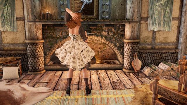 4K Skyrim SE with 8K CBBE 3BA (The Pure) Body Textures! Updated To High Poly