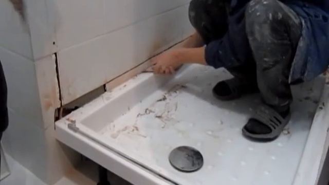 Демонтаж, монтаж душевого поддона!!! смотреть онлайн