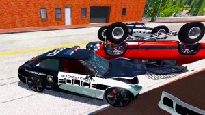 Beamng drive - полицейская погоня 9 | HITGAMEZ