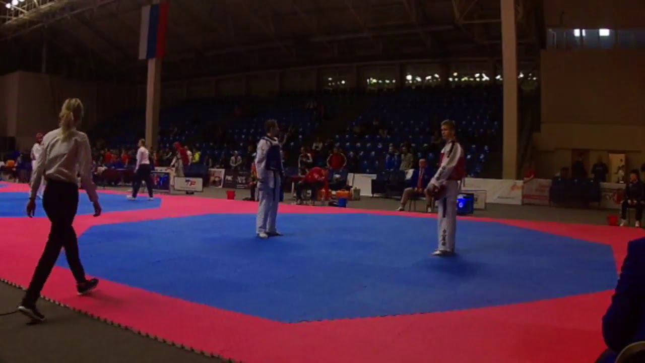 Taekwondo WTF. Чемпионат России 2017. 15.11.2017 Поединки 1-го корта.