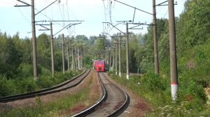 Электропоезда ЭТ2М-068 на Сосново и ЭС2Г-237 "Ласточка" с Кузнечного