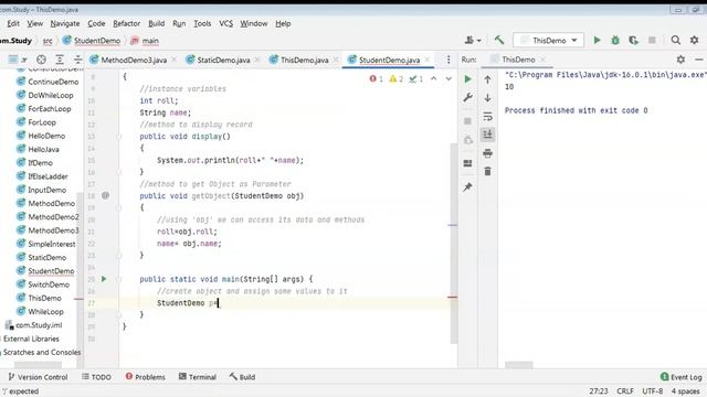 How to pass object to the method in Java? (31) || #Java Programming смотреть онлайн